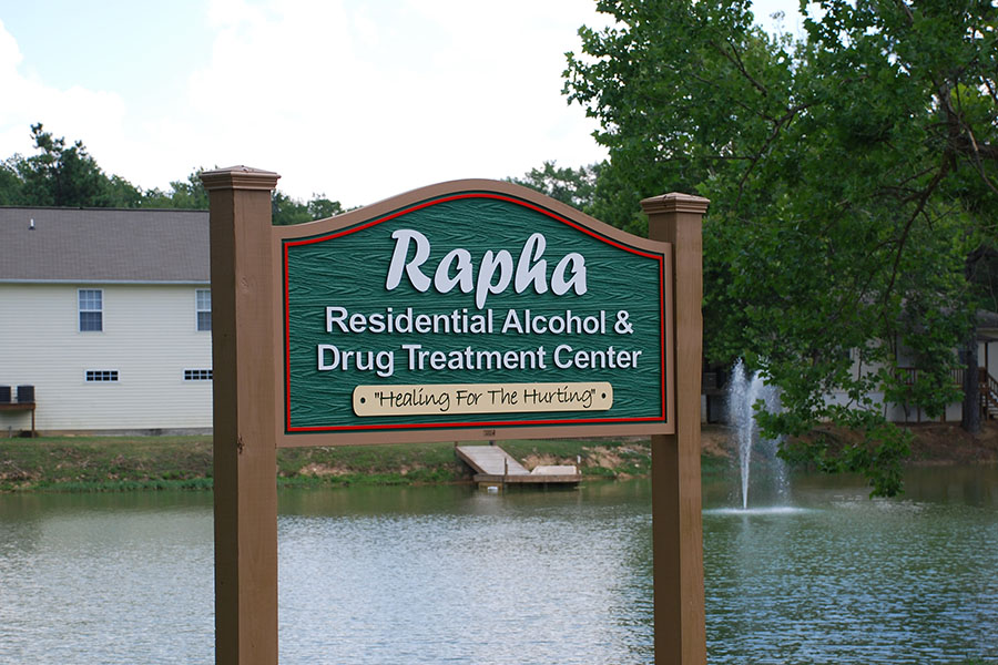 Rapha Treatment Center Welcoming sign